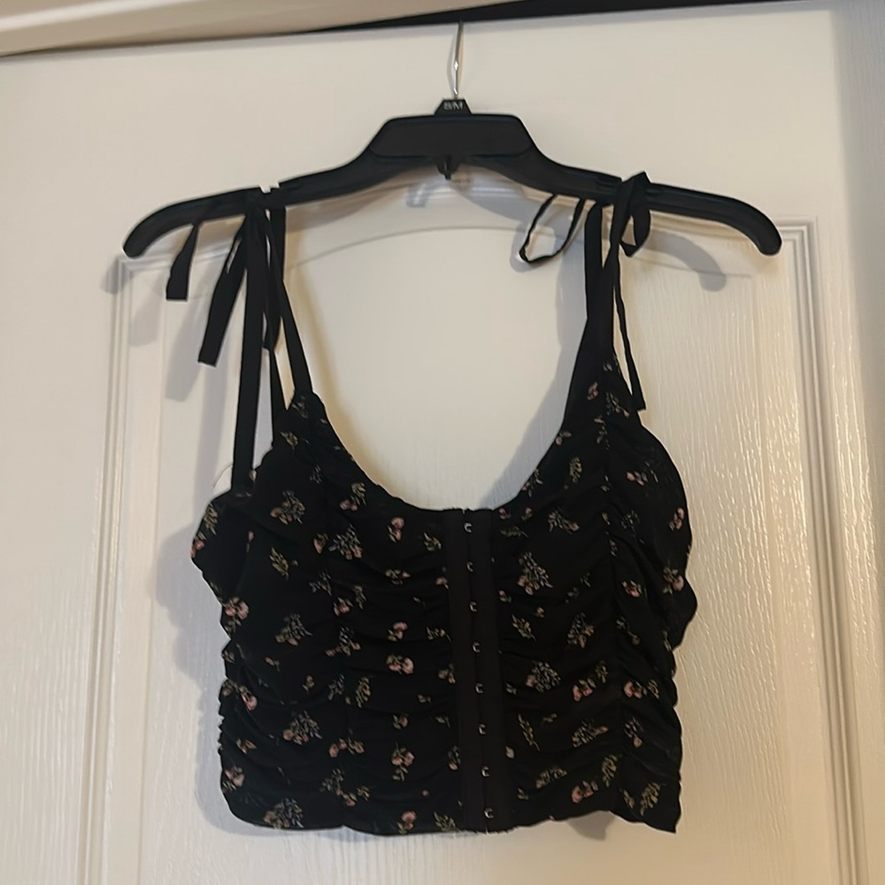Cropped corset top